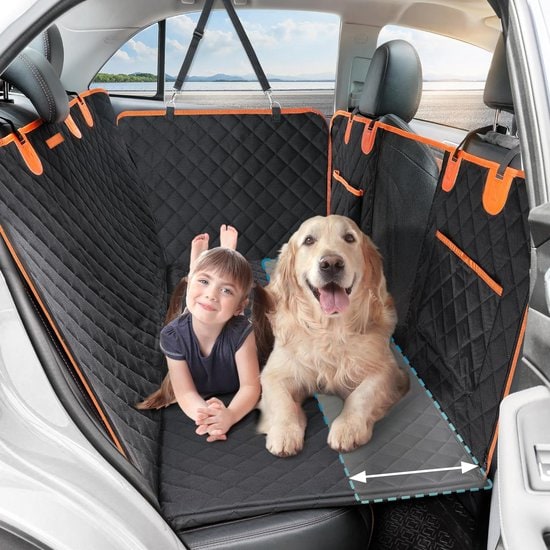 jake and jacky hondendeken xxl met achterbankverlenger autodeken hond met harde bodem beschermhoes auto hondenkleed inclusief autoriem & opbergtas