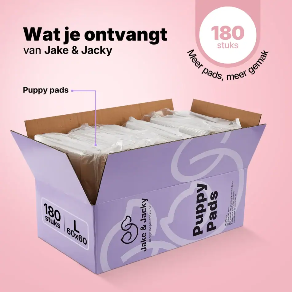 jake & jacky puppy pads listing images 0860x60 180pcs black
