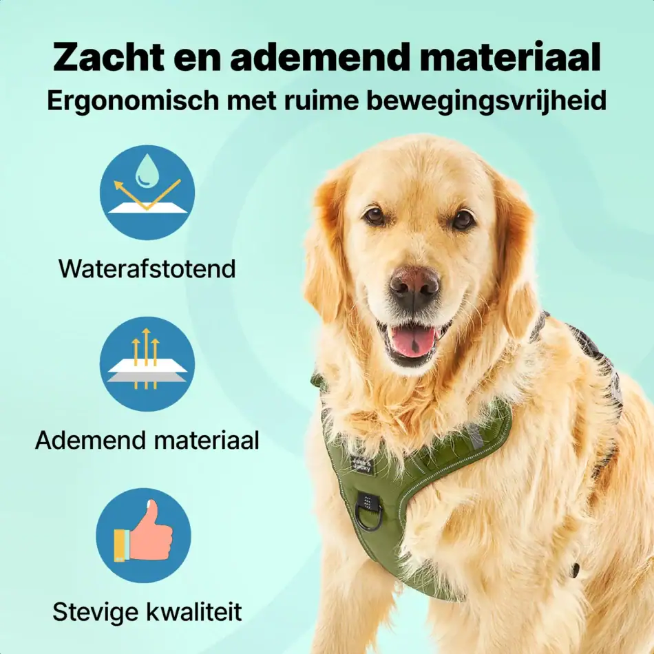 jakejacky hondentuigjes groen xl groen