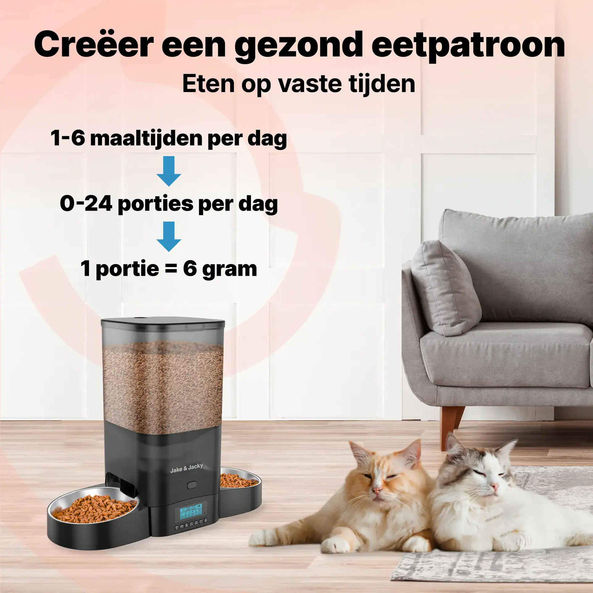j&j voederbak brok 2 dubbel