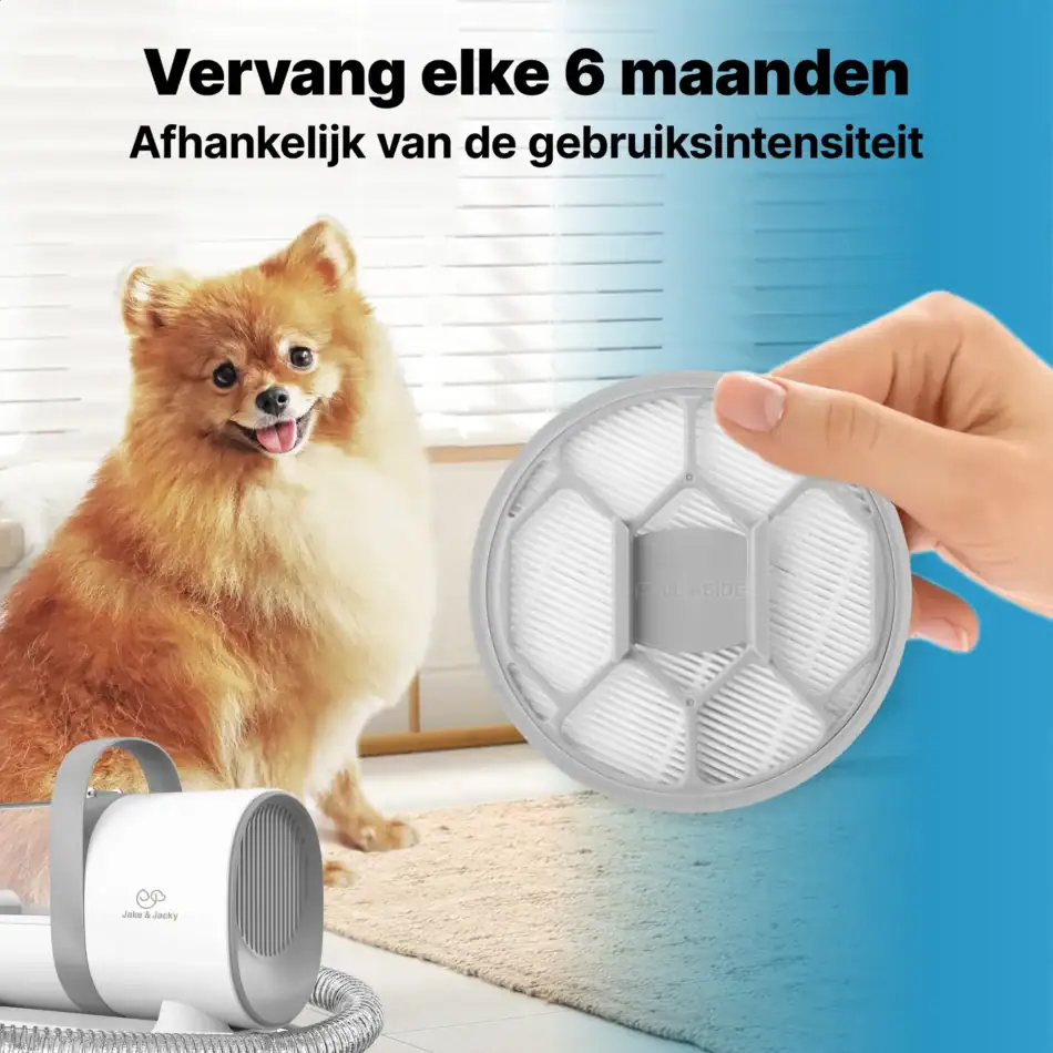 hepa en spons filter voor professionele trimset