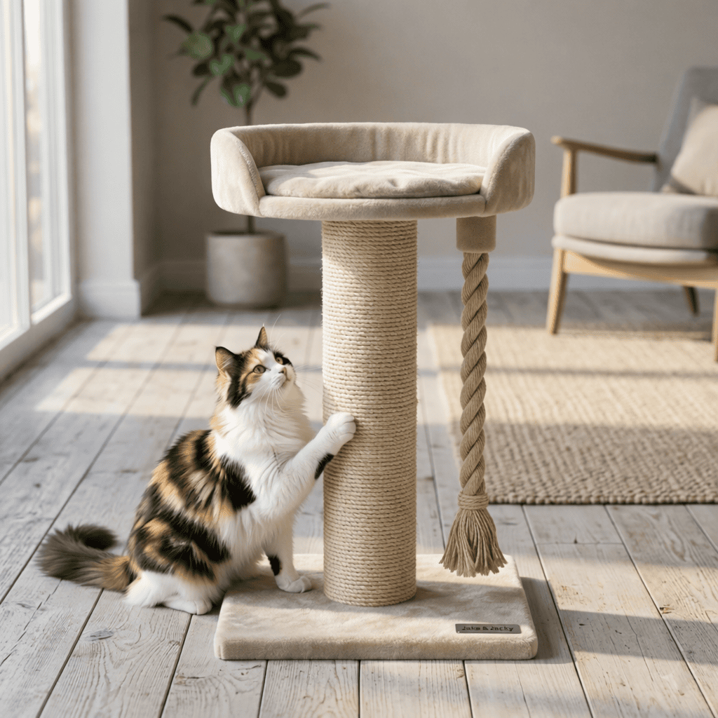 krabpaal met bedje voor grote katten