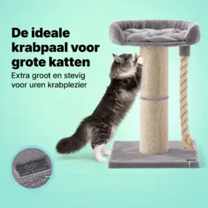 krabpaal met bedje voor grote katten