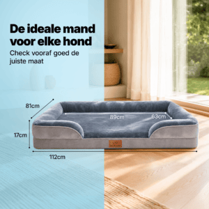 Orthopedische hondenmand - Grijs - XL